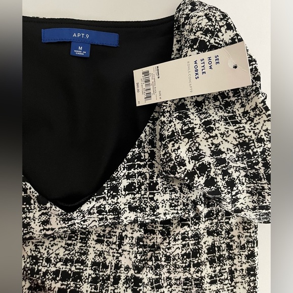NWT Apt. 9 Mineral Black Dress. - Picture 6 of 6